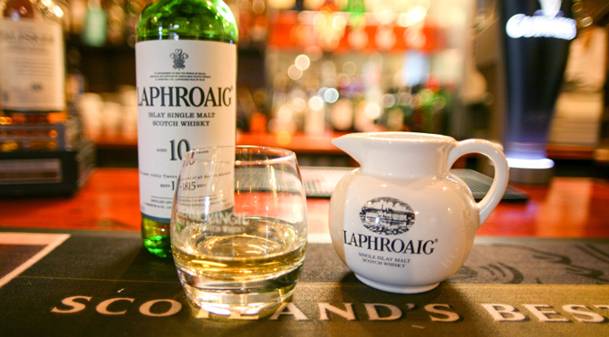 Laphroaig Whisky at the Bar
